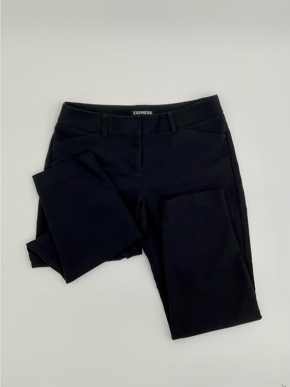 Express Editor Black Ankle Career Pants 00 Short Workwear